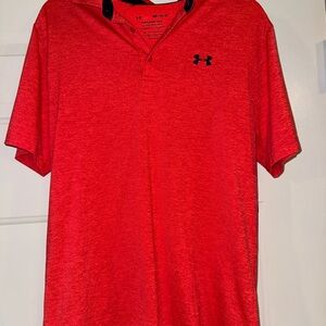 Under Armour Men's Bright Red Polo Shirt